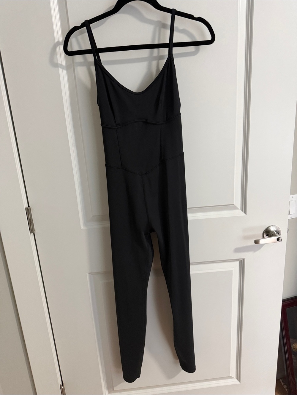 Black Slim-Strap Jumpsuit